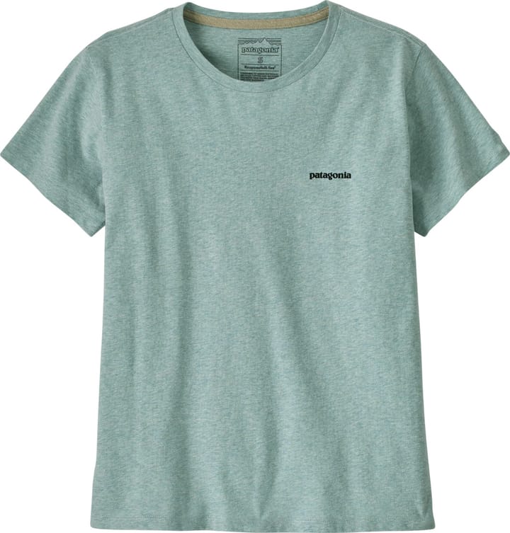 Patagonia Women's P-6 Logo Responsibili-Tee P-6 Outline: Virtually Blue Patagonia