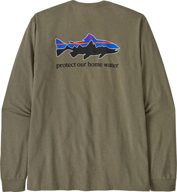 Patagonia M's L/S Home Water Trout Responsibili-Tee River Rock Green Patagonia Patagonia M's L/S Home Water Trout Responsibili-Tee River Rock Green Patagonia