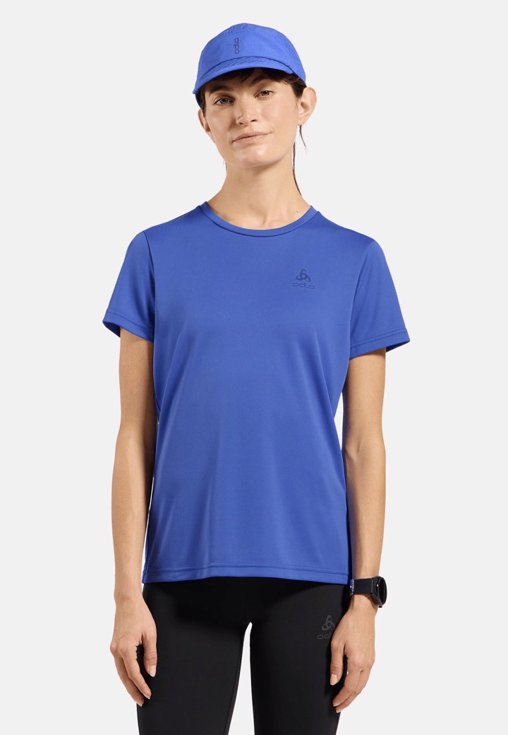 Odlo Women's Essential Flyer T-Shirt Crew Neck Shortsleeve Dazzling Blue Odlo