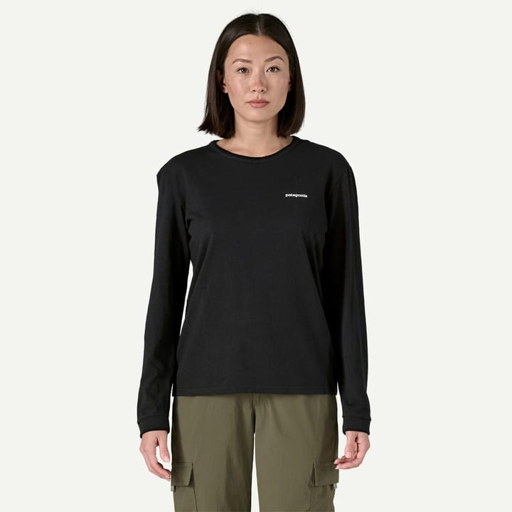 Patagonia Women's Long-Sleeved P-6 Logo Responsibili-Tee Dried Mango Patagonia