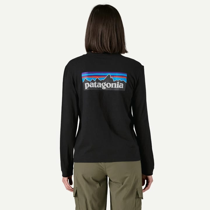 Patagonia Women's Long-Sleeved P-6 Logo Responsibili-Tee Blue Sage Patagonia