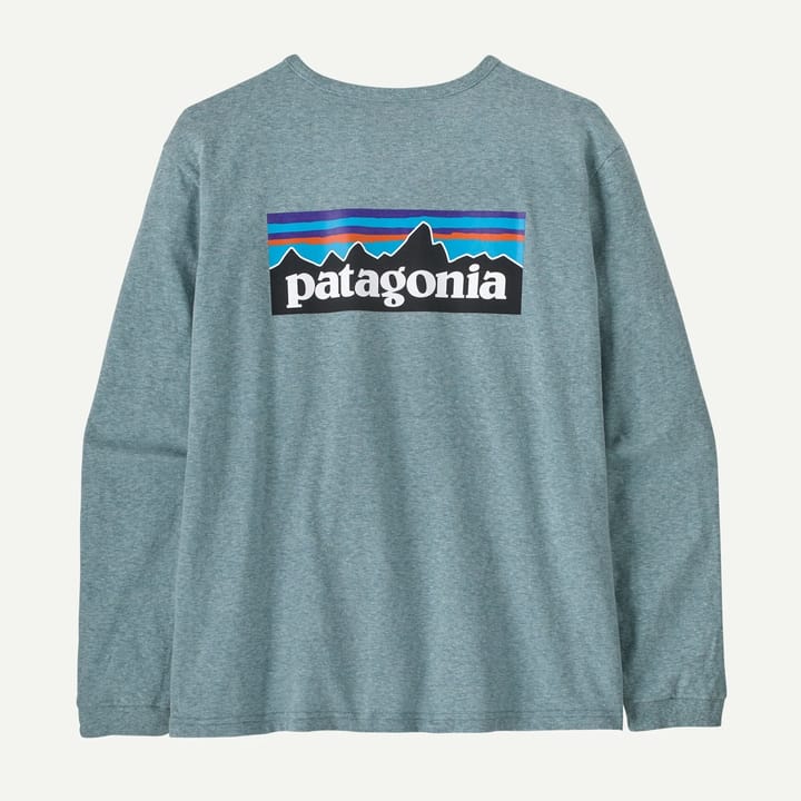 Patagonia Women's Long-Sleeved P-6 Logo Responsibili-Tee Blue Sage Patagonia