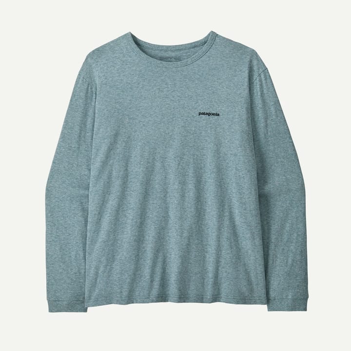 Patagonia Women's Long-Sleeved P-6 Logo Responsibili-Tee Blue Sage Patagonia