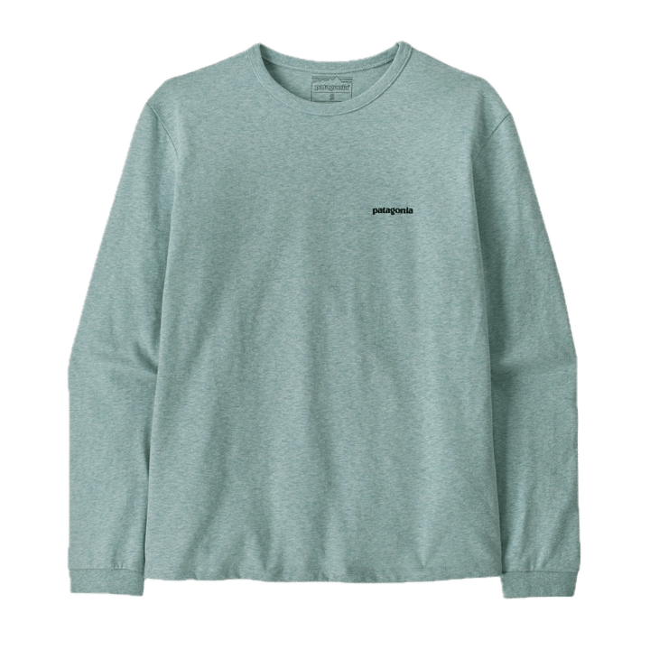 Patagonia Women's Long-Sleeved P-6 Logo Responsibili-Tee P-6 Outline: Virtually Blue Patagonia
