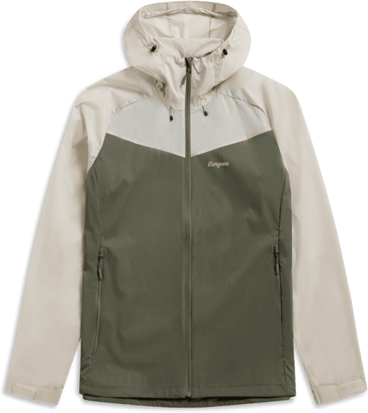 Bergans Men's Microlight Jacket Green Mud/bone White