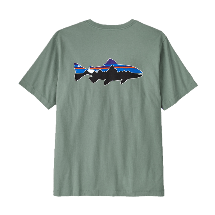 Patagonia M'S Fitz Roy Trout T-Shirt Cover Green Patagonia