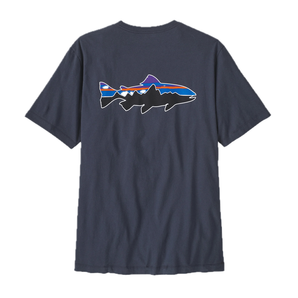 Patagonia M'S Fitz Roy Trout T-Shirt Smolder Blue