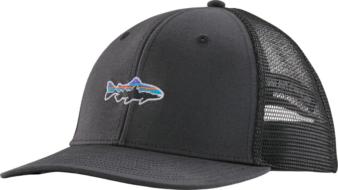 Patagonia Stand Up Trout Trucker Hat Ink Black