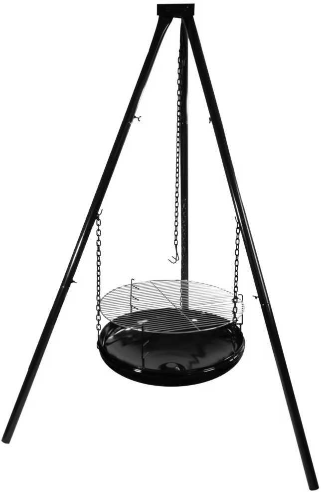 Hällmark Fire Pit With Stand 170 cm Black  OneSize