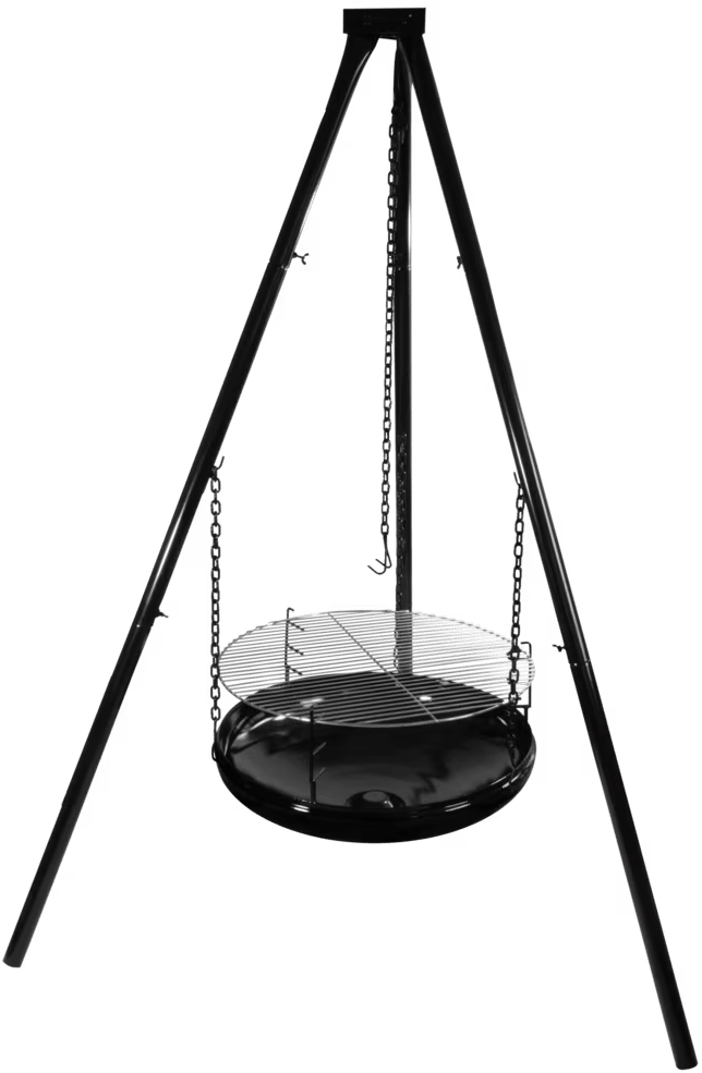 Hällmark Fire Pit With Stand 170 cm Black Hällmark
