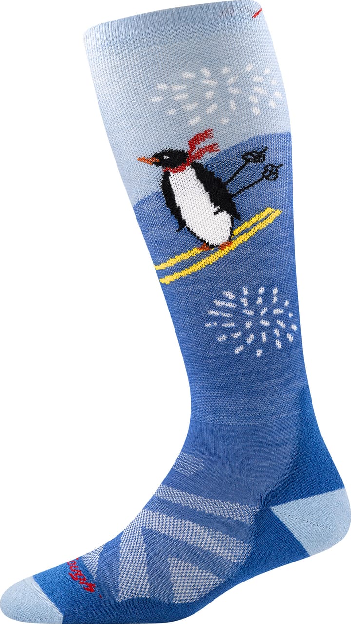 Darn Tough Kids' Penguin Peak OTC Midweight With Cushion Light Gray - Yellow Darn Tough Darn Tough Kids' Penguin Peak OTC Midweight With Cushion Light Gray - Yellow Darn Tough