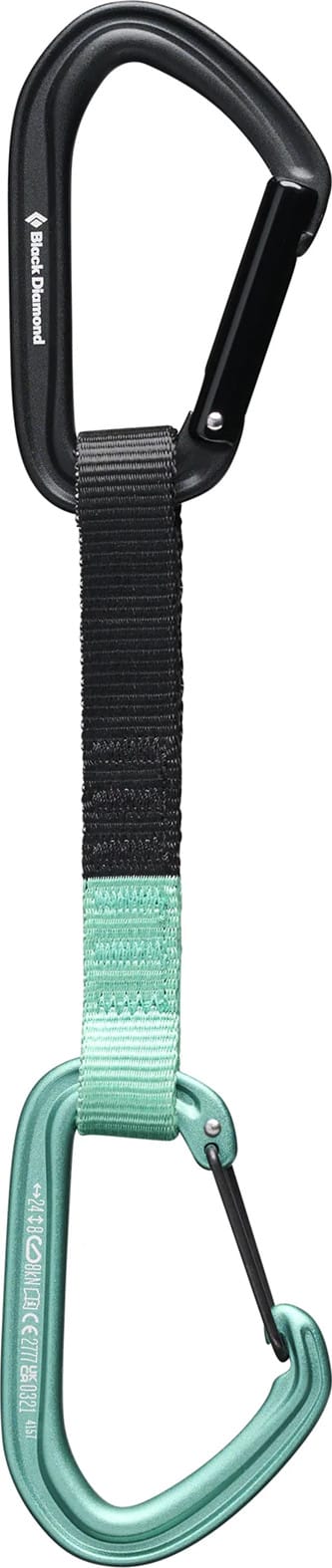 Black Diamond Hotforge Hybrid Quickdraw 16 Cm Clean Green