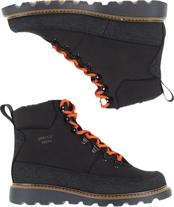 Pomar Women's Kerttu GORE-TEX Ankle Boot Black nub/PU/Black sole Pomar