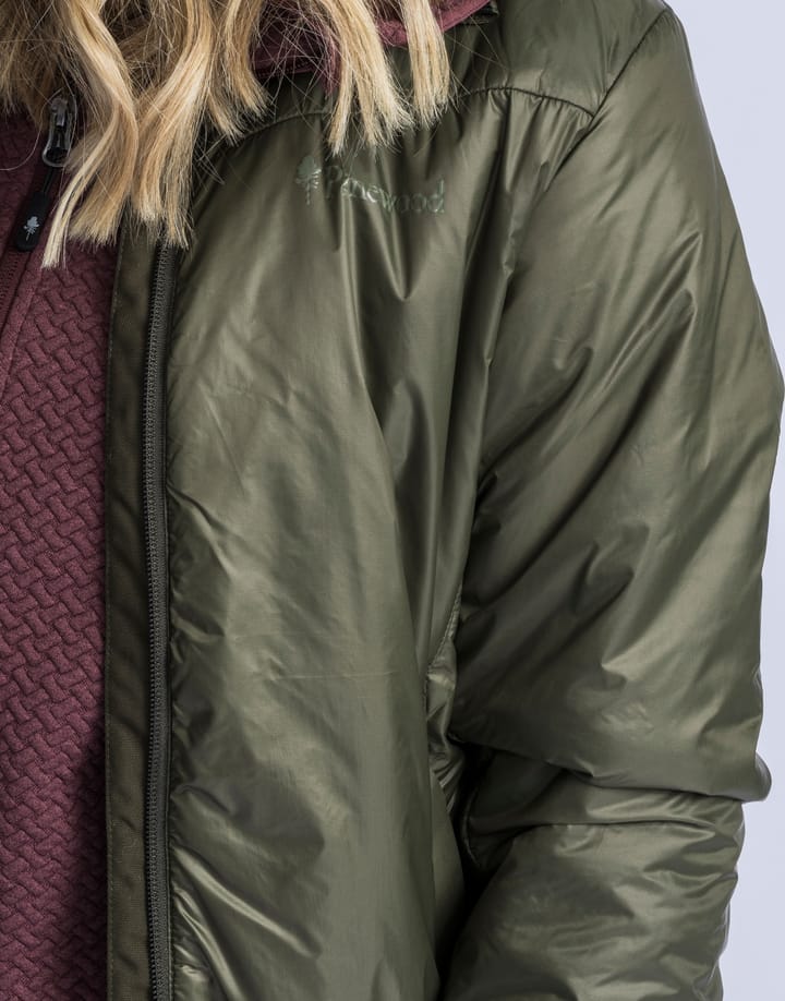 Pinewood Women's Wool Insulated Midlayer Jacket Moss Green Pinewood
