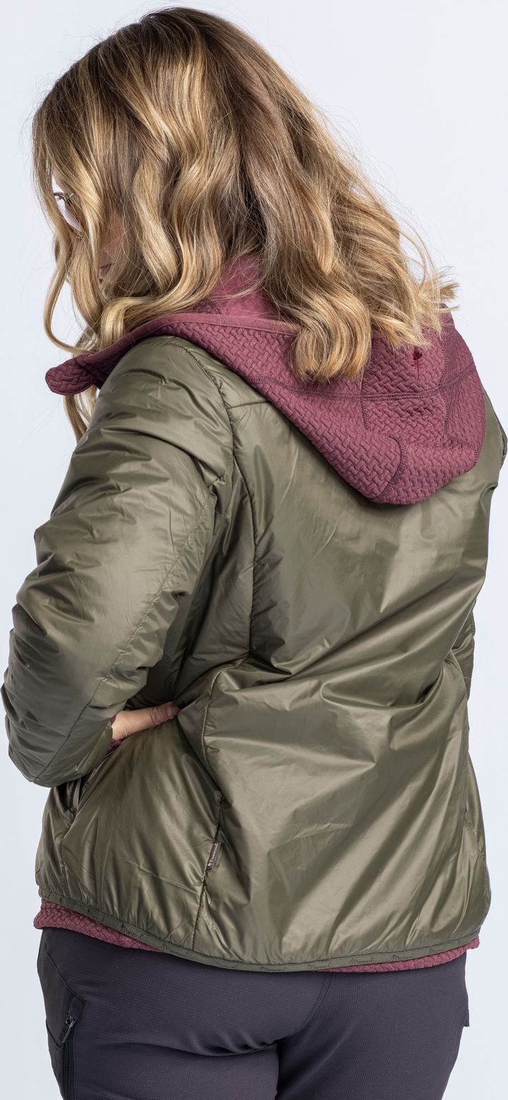 Pinewood Women's Wool Insulated Midlayer Jacket Moss Green Pinewood