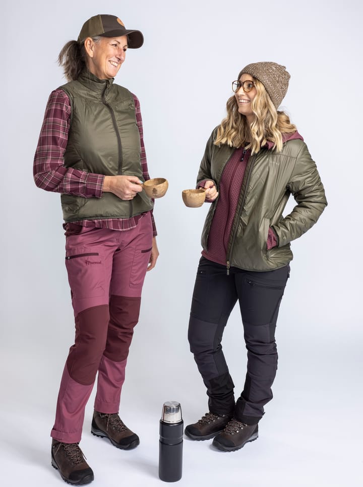 Pinewood Women's Wool Insulated Midlayer Jacket Moss Green Pinewood