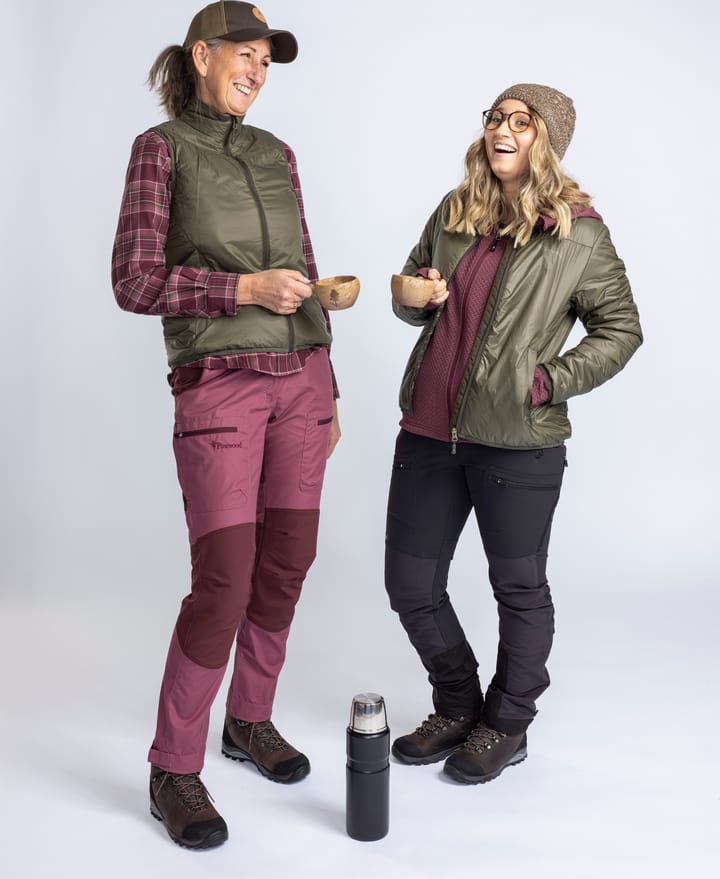 Pinewood Women's Wool Insulated Midlayer Jacket Moss Green Pinewood