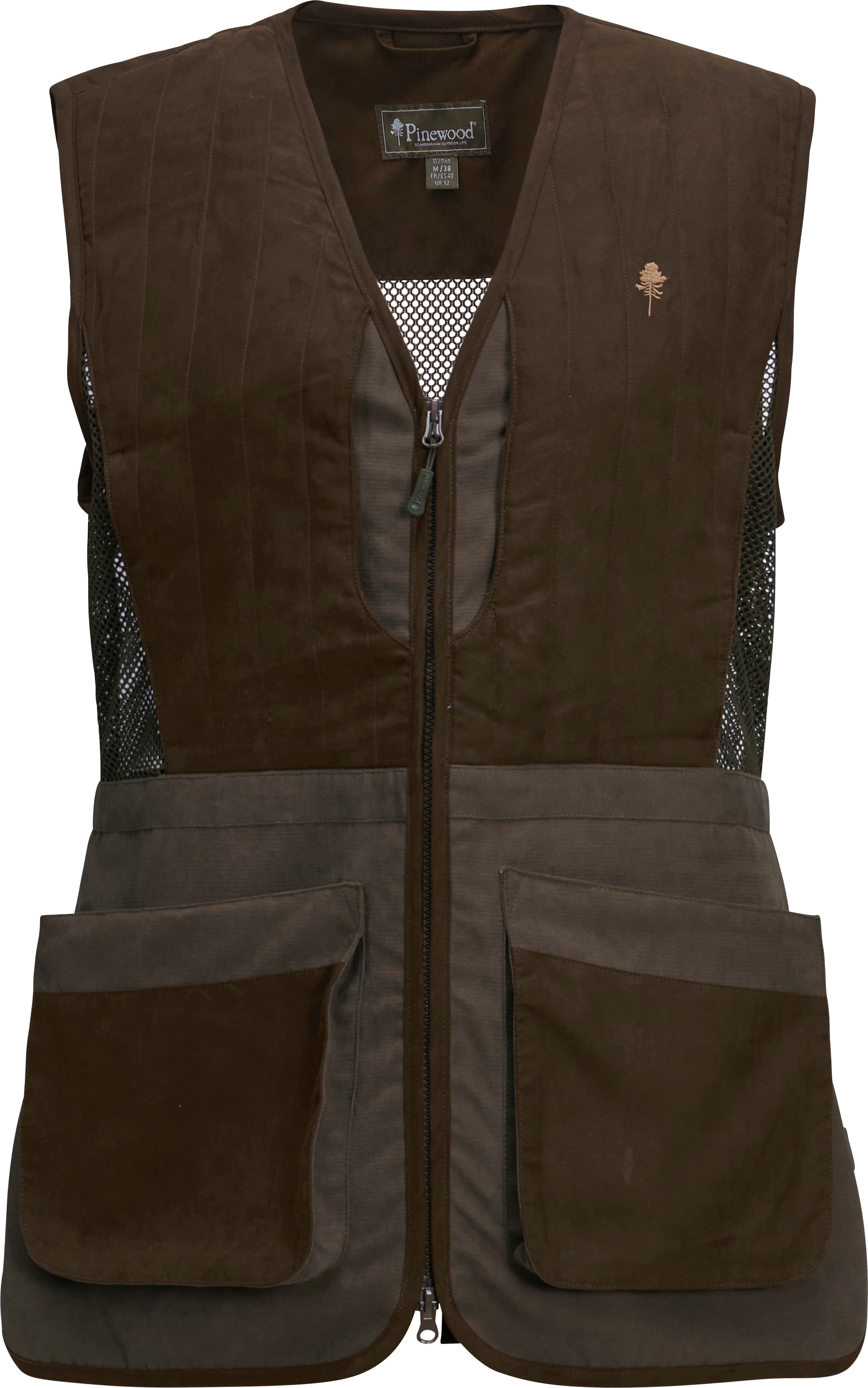 Pinewood Women’s Shooting Vest Suede Brown
