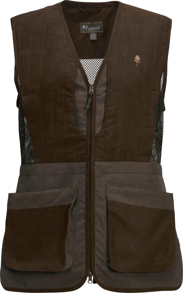 Pinewood Women's Shooting Vest Suede Brown Pinewood