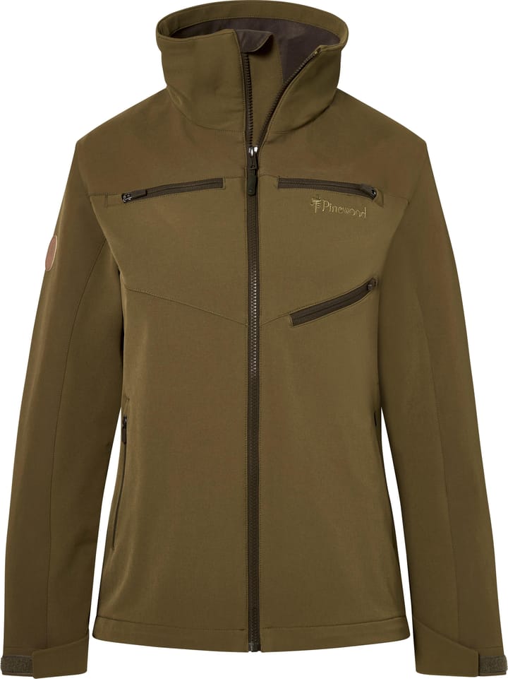 Pinewood Women's Furudal Hunters Hybrid Stretch Jacket Olive Green Pinewood