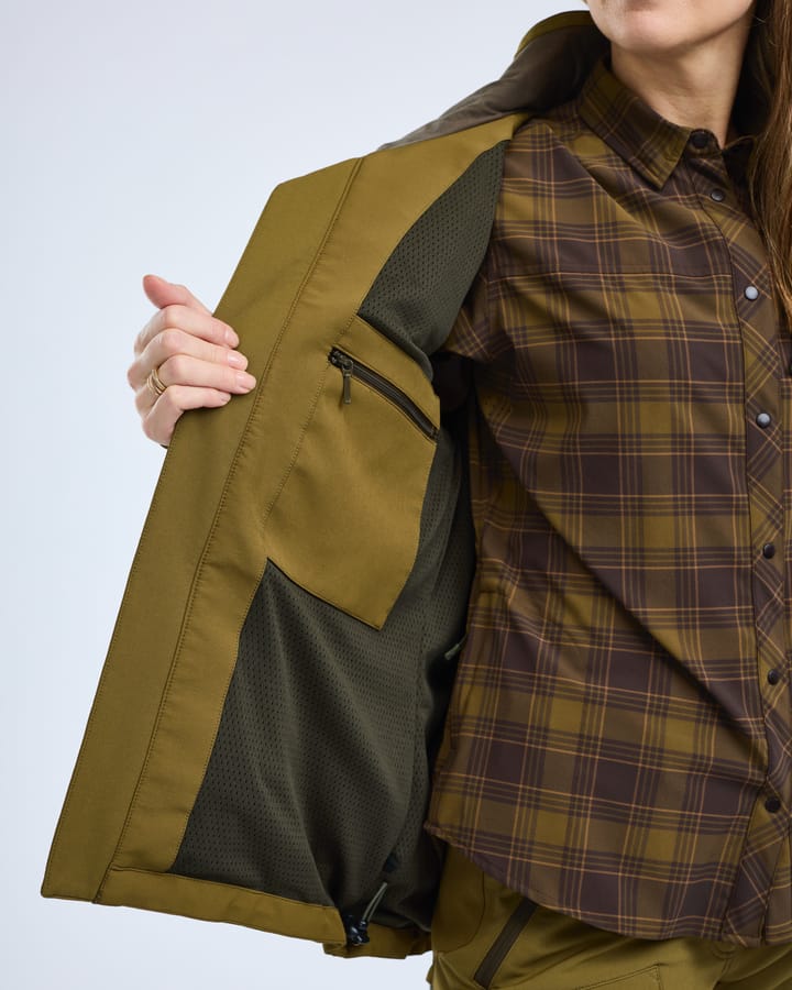 Pinewood Women's Furudal Hunters Hybrid Stretch Jacket Olive Green Pinewood