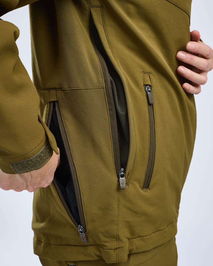 Pinewood Women's Furudal Hunters Hybrid Stretch Jacket Olive Green Pinewood