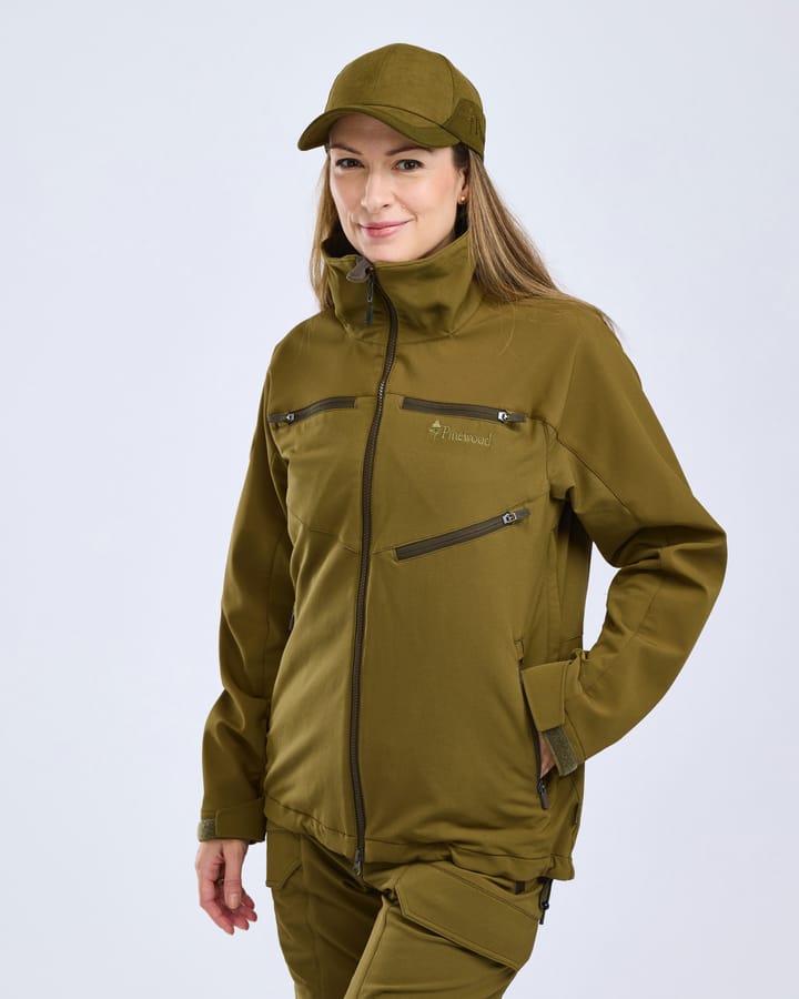 Pinewood Women's Furudal Hunters Hybrid Stretch Jacket Olive Green Pinewood
