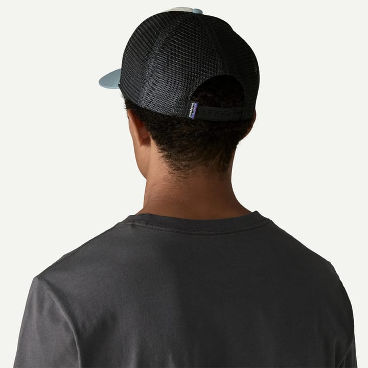 Patagonia Fitz Roy Trout Trucker Hat White W/blue Sage Patagonia