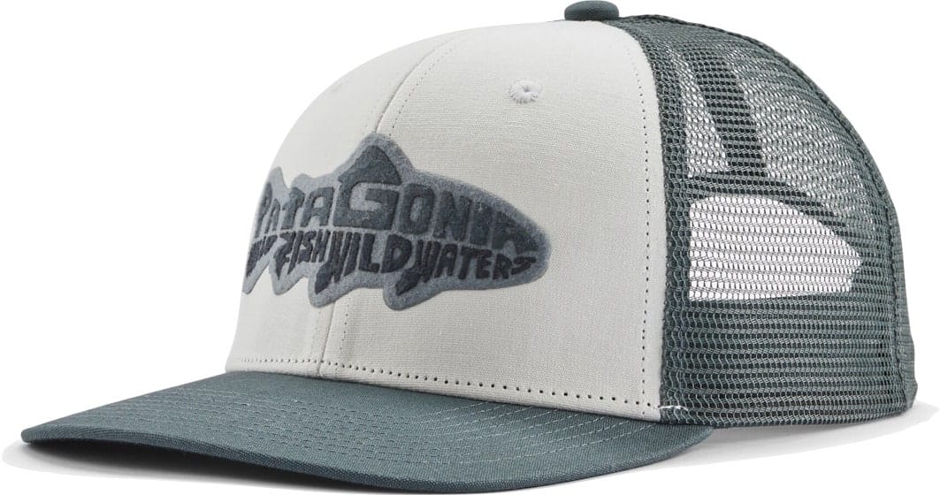 Patagonia Take a Stand Trucker Hat Wild Waterline: White