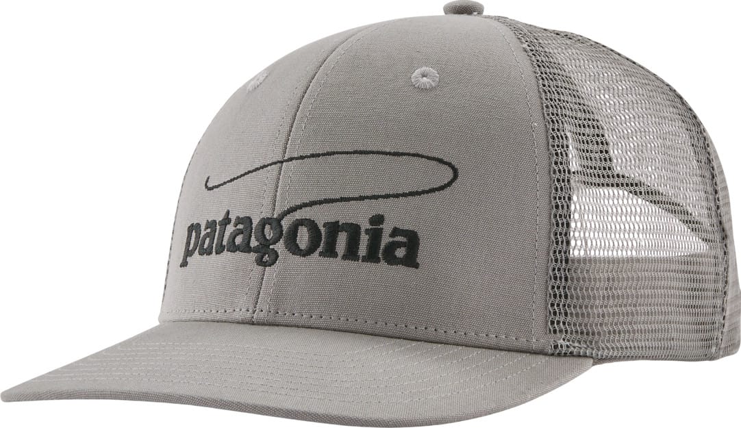 Patagonia Take a Stand Trucker Hat Casting Logo: Forever Grey
