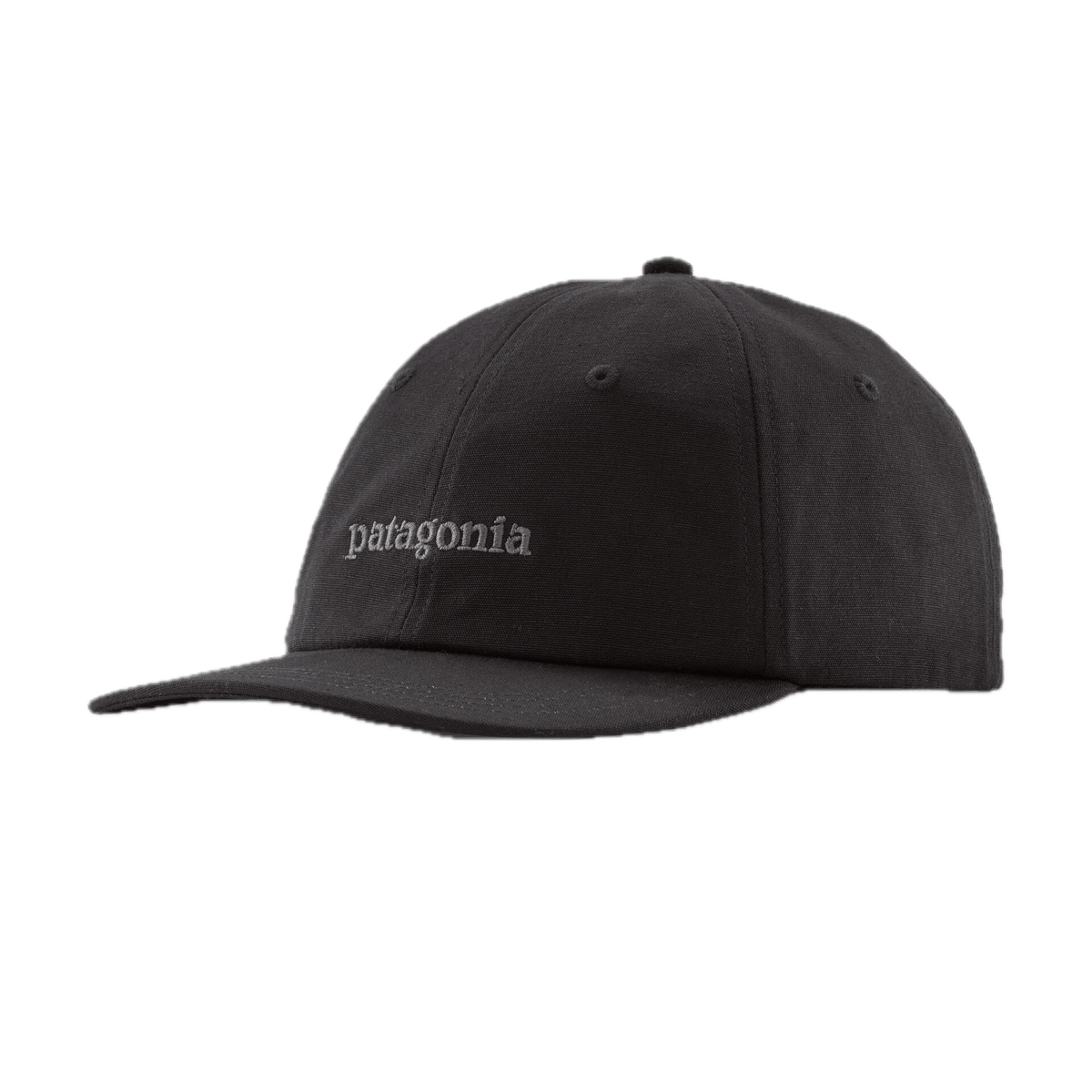 Patagonia Fitz Roy Icon Trad Cap Text Logo: Ink Black