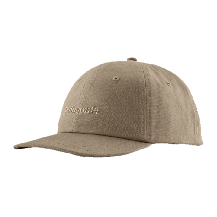 Patagonia Fitz Roy Icon Trad Cap Text Logo: Seabird Grey Patagonia
