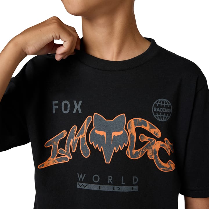 Fox Youth Image Print Tee Ultra Black Fox