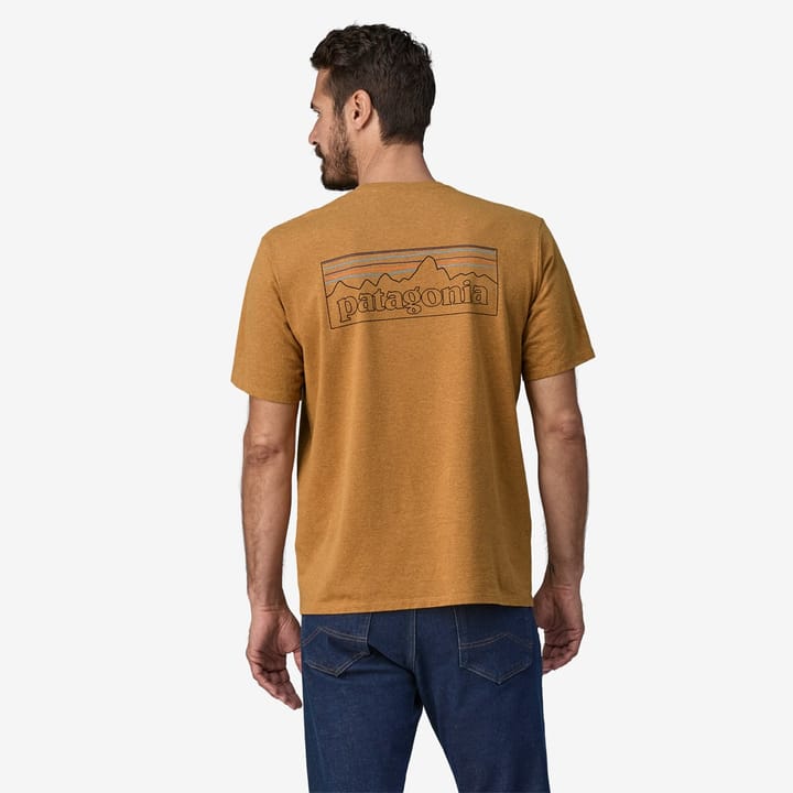 Patagonia Men's P-6 Logo Responsibili-Tee P-6 Outline: Golden Caramel Patagonia Patagonia Men's P-6 Logo Responsibili-Tee P-6 Outline: Golden Caramel Patagonia