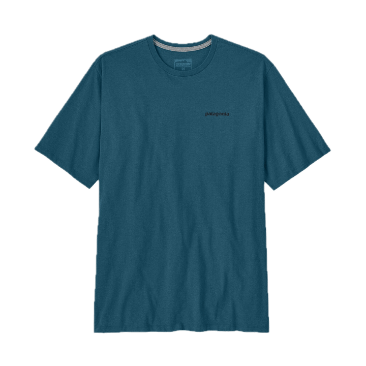 Patagonia Men's P-6 Logo Responsibili-Tee Glacial Blue Patagonia