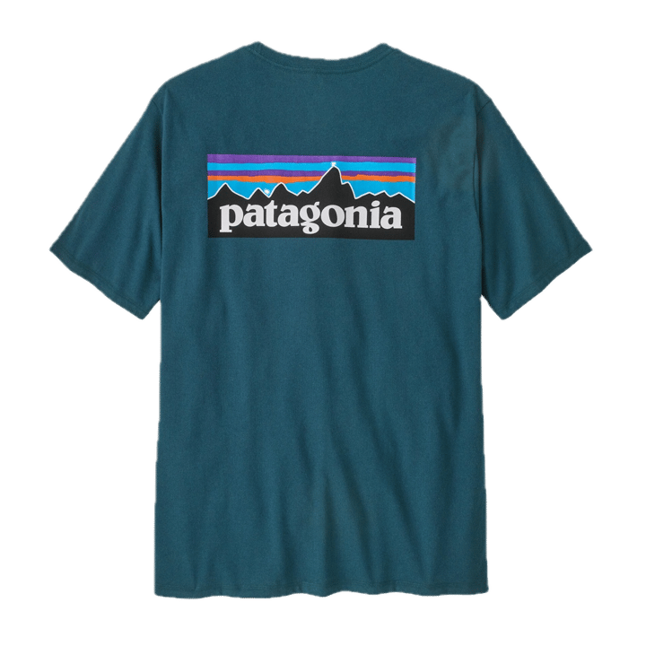 Patagonia Men's P-6 Logo Responsibili-Tee Glacial Blue Patagonia