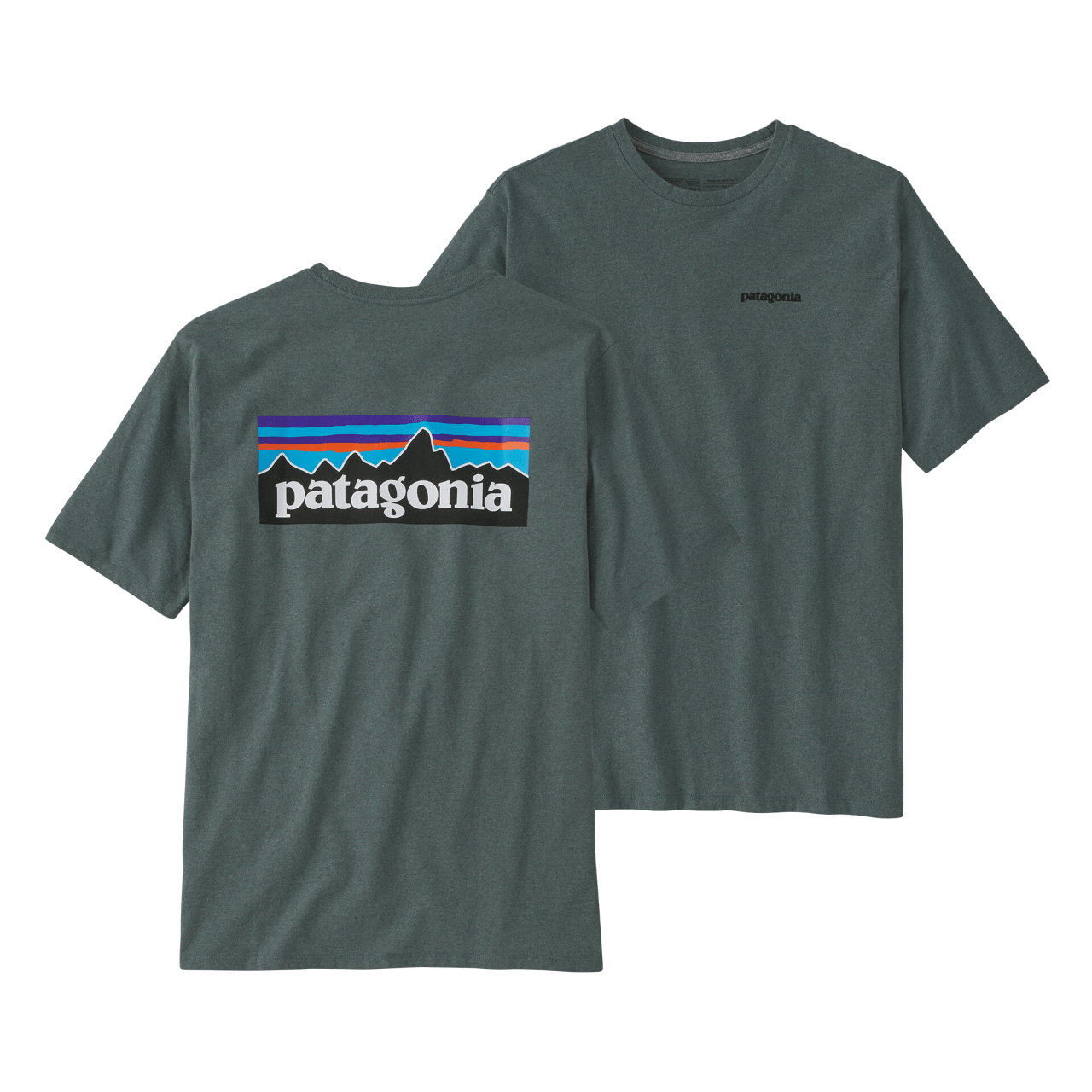Patagonia M's P-6 Logo Responsibili-Tee Nouveau Green