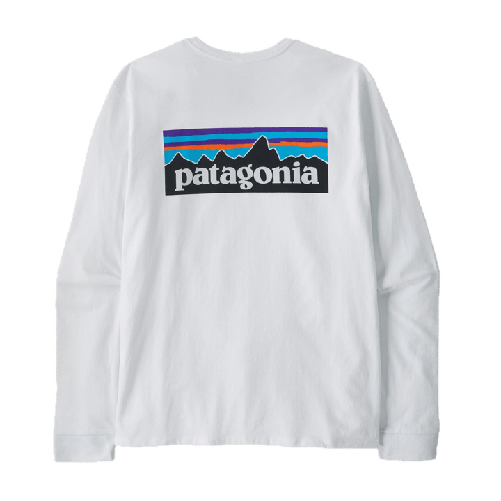 Patagonia M'S L/S P-6 Logo Responsibili-Tee Fiber White Patagonia