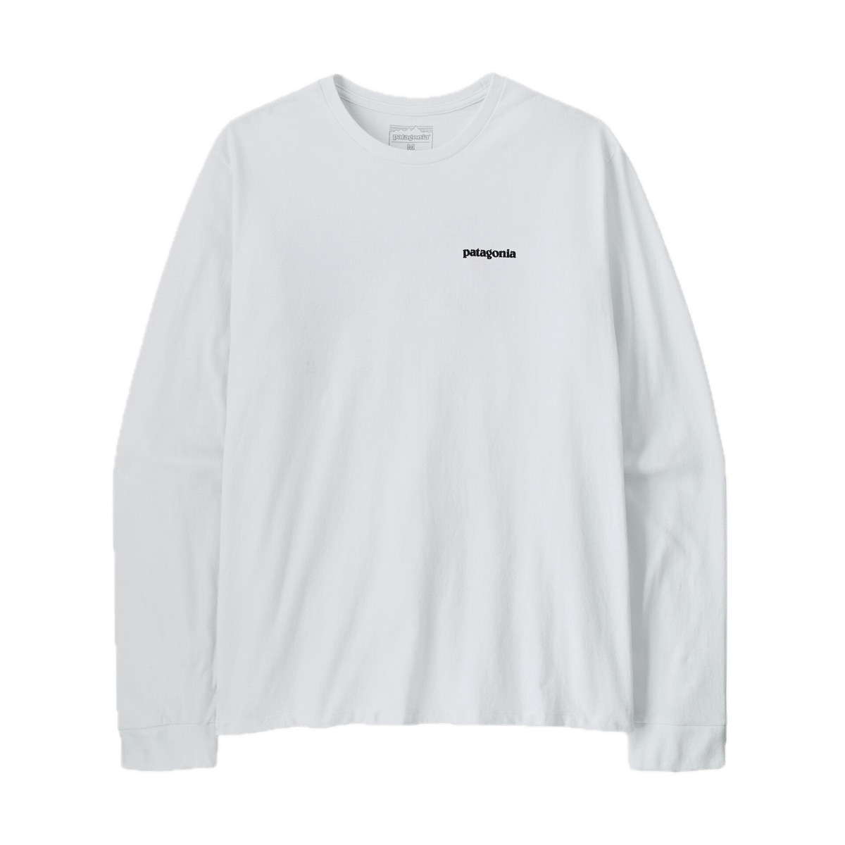 Patagonia M'S L/S P-6 Logo Responsibili-Tee Fiber White