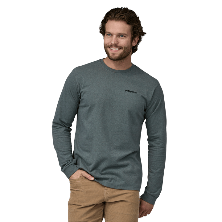 Patagonia M's L/S P-6 Logo Responsibili-Tee Nouveau Green Patagonia