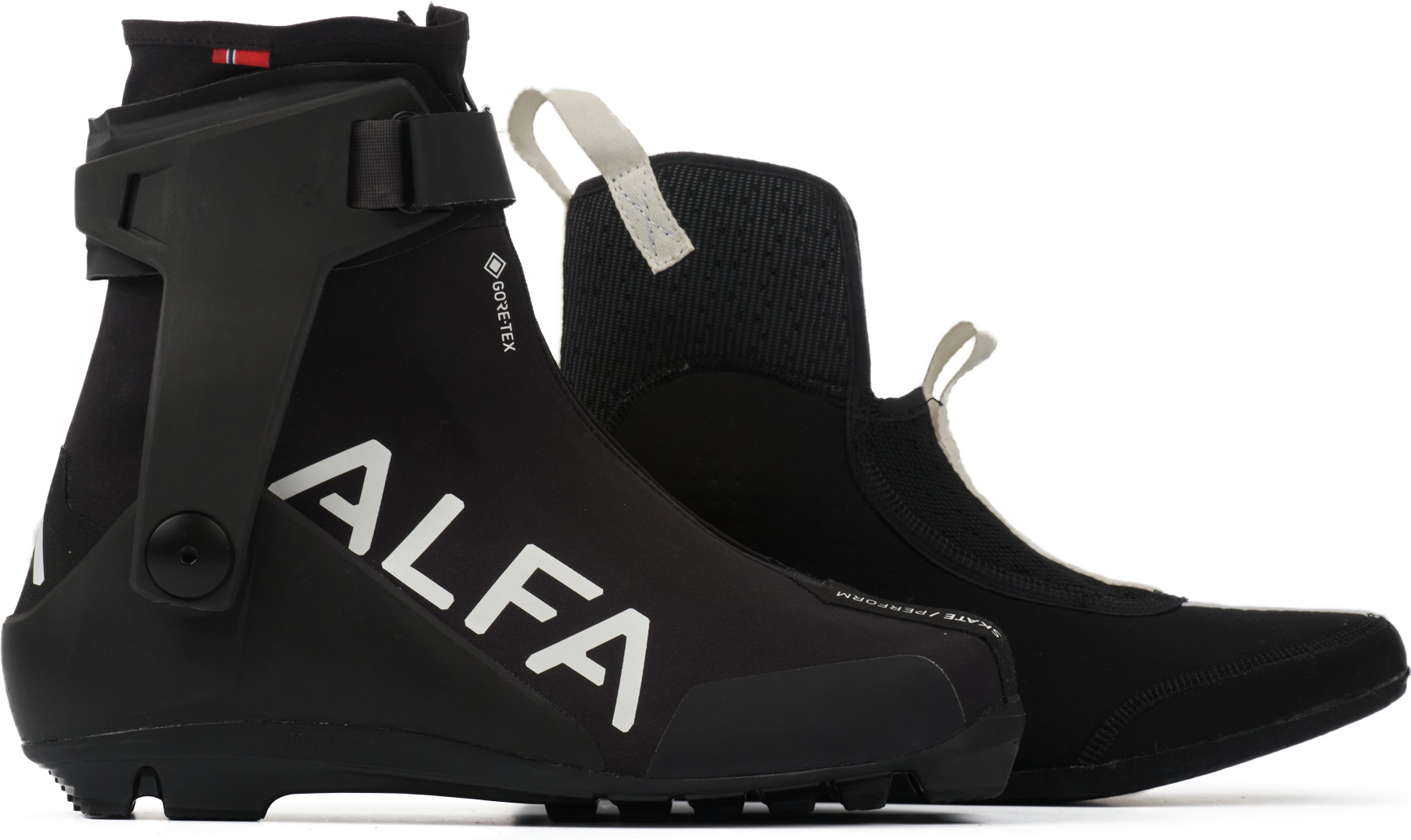 Alfa Men's Skate Perform GORE-TEX Black Längdskidpjäxor 44