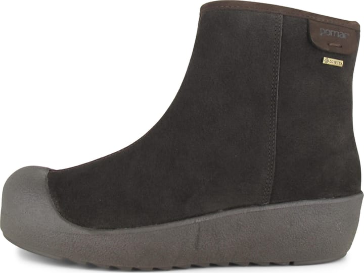 Pomar Women's Kallio GORE-TEX Ankle Boot Bark Suede(fur L) Curling Pomar