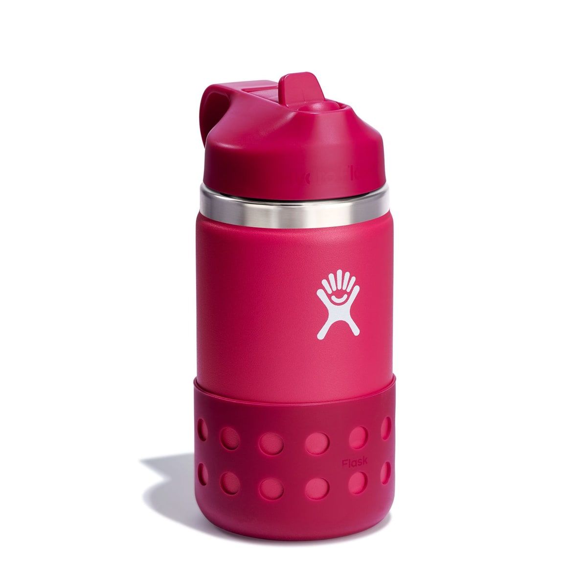 Hydro Flask 12 Oz Kids F Wide Mouth Straw Cap And Boot Peony