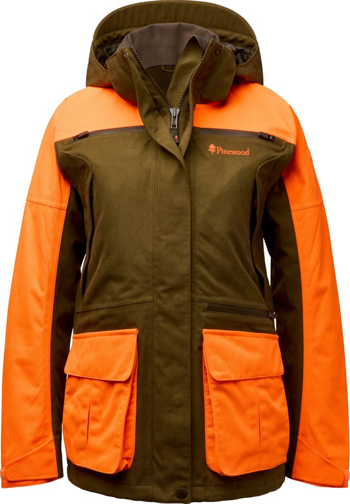 Pinewood Women's Furudal Expert 2L Hunting Jacket Olivegreen/orange Pinewood