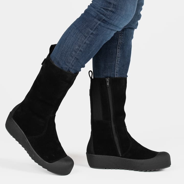Pomar Women's Utu Gore-Tex Winter Boot Black Suede/waxy (fur L) Curling Pomar