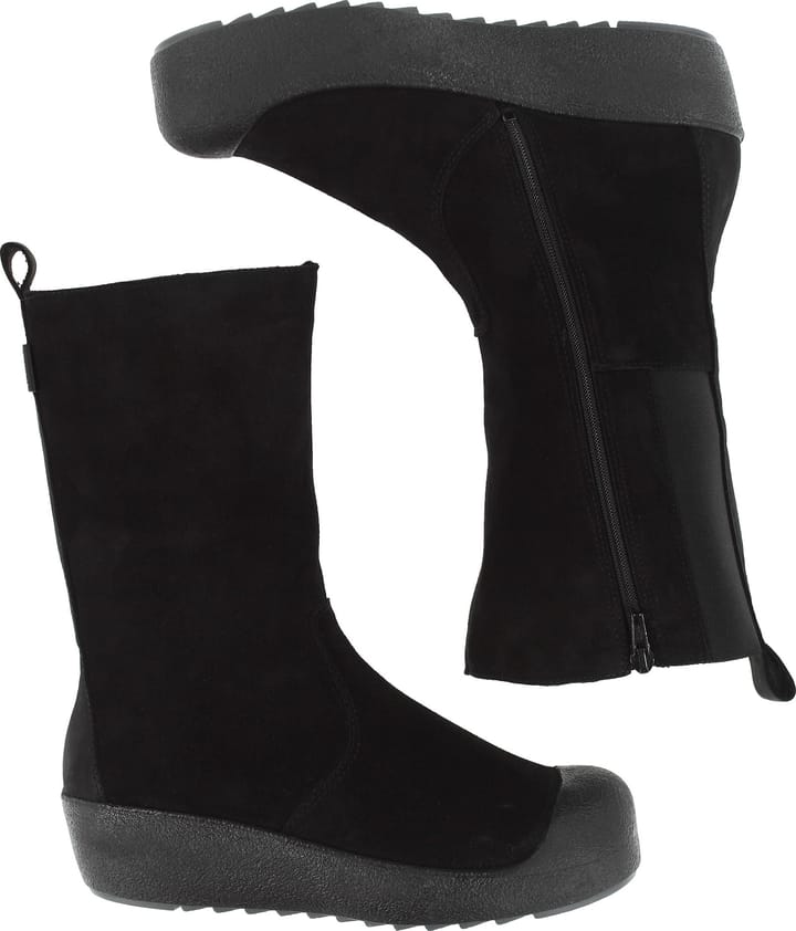 Pomar Women's Utu Gore-Tex Winter Boot Black Suede/waxy (fur L) Curling Pomar