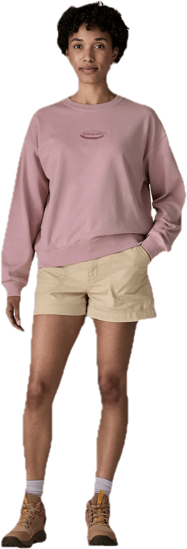 Patagonia W'S '95 Oval Logo Daily Crew Wool White Patagonia