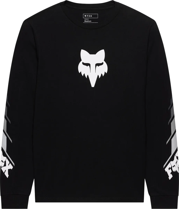 Fox Unisex Foundry 195 Original Long Sleeve Tee Black Fox