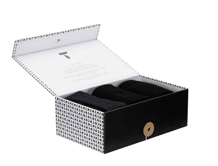 Tufte Wear Mens Boxer & Socks Giftbox Black Embossed + Black Crew Socks Tufte Wear