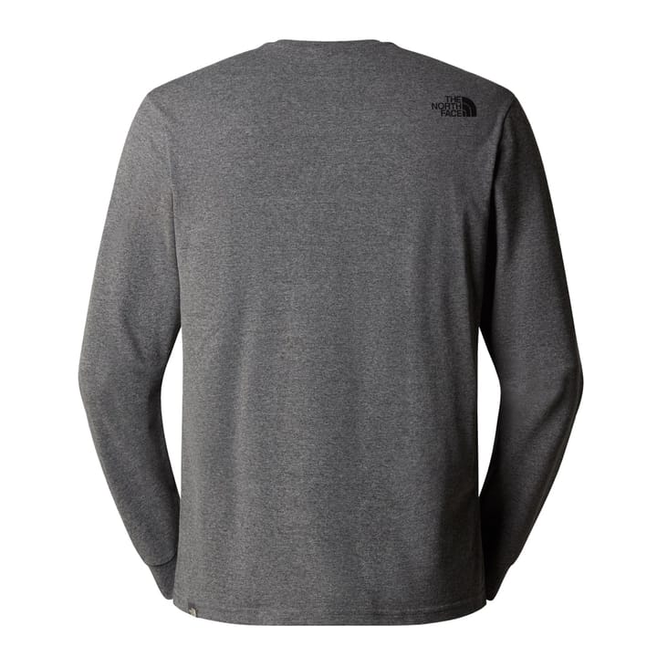 The North Face M Ls Simple Dome Tee Tnf Medium Grey Heather The North Face
